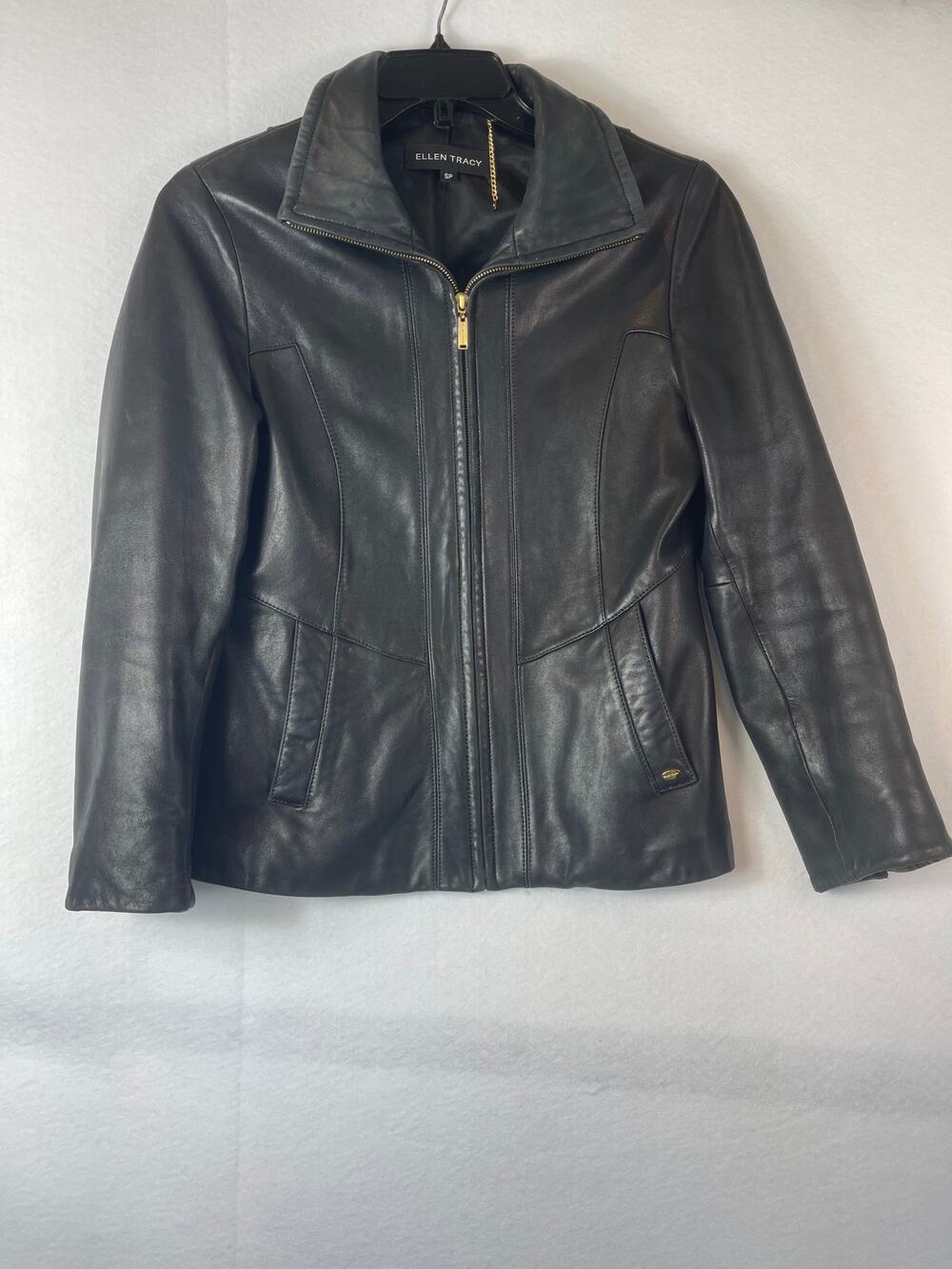 Ellen Tracy Leather Jacket SZ SP